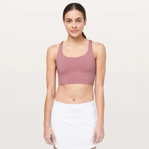 Lululemon Athletica Longline Energy Sports Bra in Velvet Dust - Picture 3 of 6
